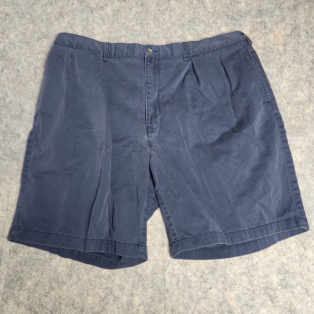 Polo Ralph Lauren VTG Chino Tyler Shorts Men 38 W 8 I Navy Blue Preppy 90s Flat